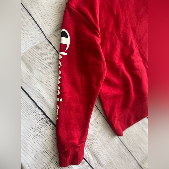 Champion Boys Signature Fleece Hoodie size 5. NEW without tags!❤️🖤 - Picture 3 of 8